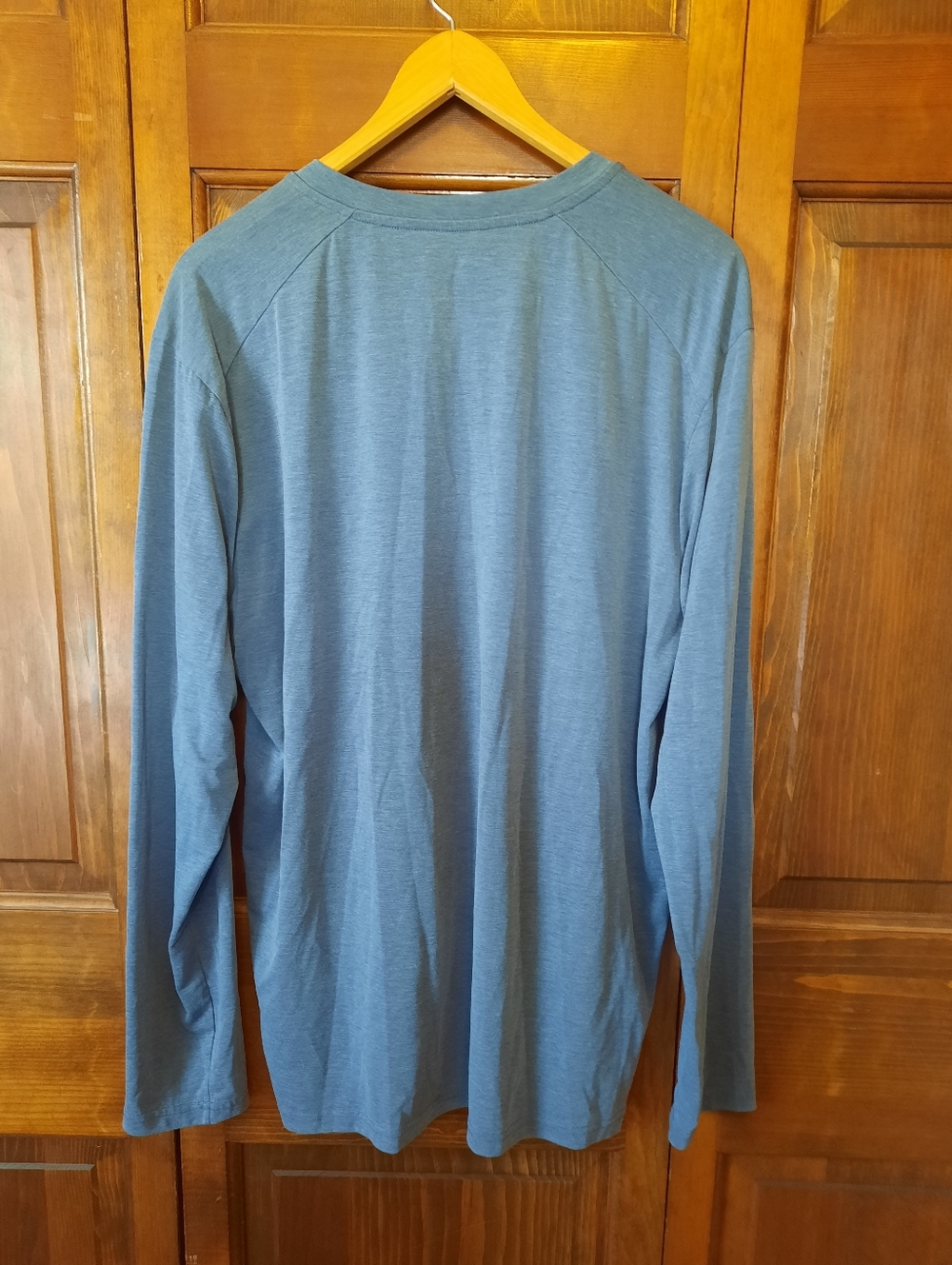 Fair Harbor Sun Protection UPF 50+ Dusty Blue Long Sleeve Henley T-shirt Size 2X - Picture 8 of 8